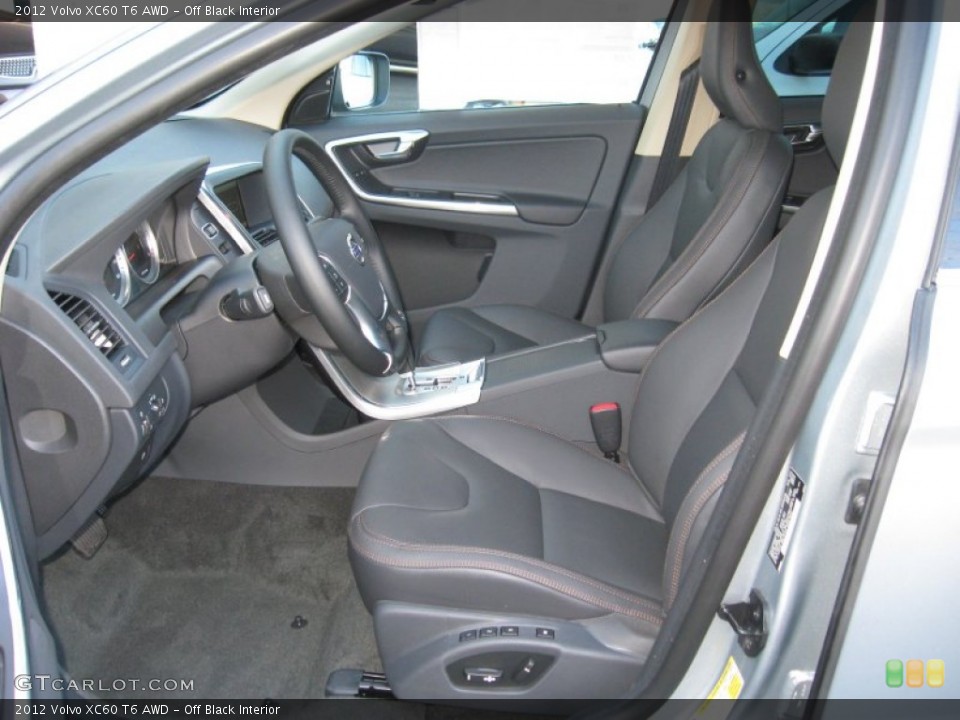 Off Black Interior Photo for the 2012 Volvo XC60 T6 AWD #61265363