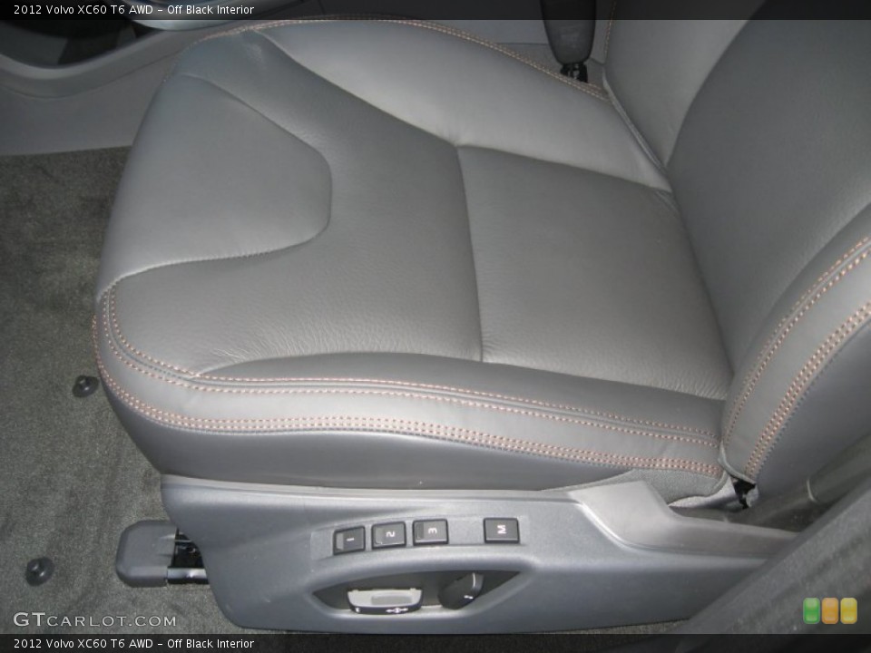 Off Black Interior Front Seat for the 2012 Volvo XC60 T6 AWD #61265375