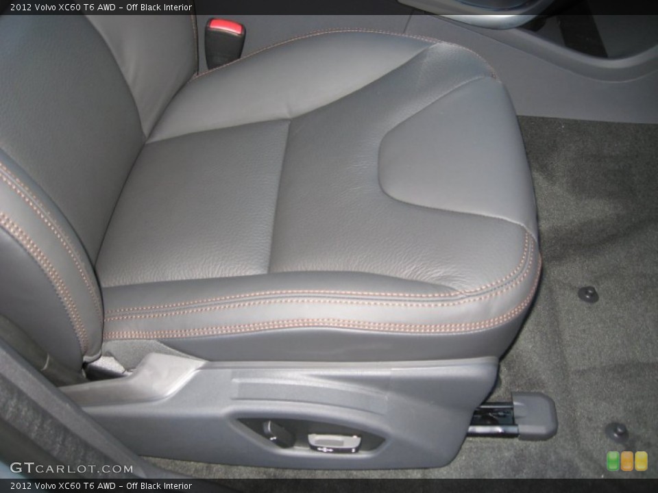 Off Black Interior Front Seat for the 2012 Volvo XC60 T6 AWD #61265426