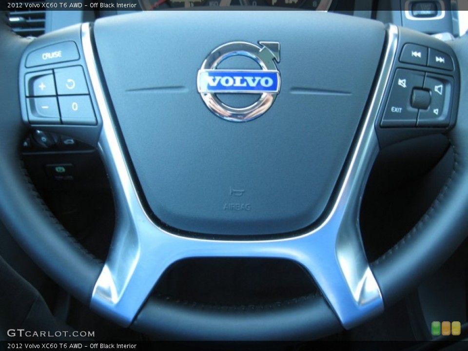 Off Black Interior Steering Wheel for the 2012 Volvo XC60 T6 AWD #61265486