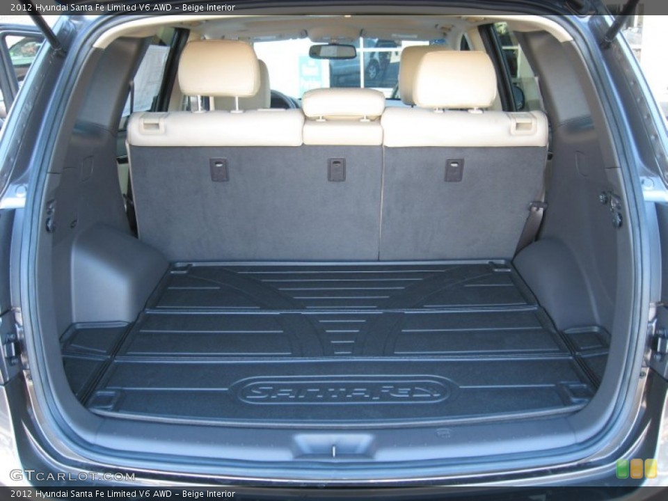 Beige Interior Trunk for the 2012 Hyundai Santa Fe Limited V6 AWD #61265588