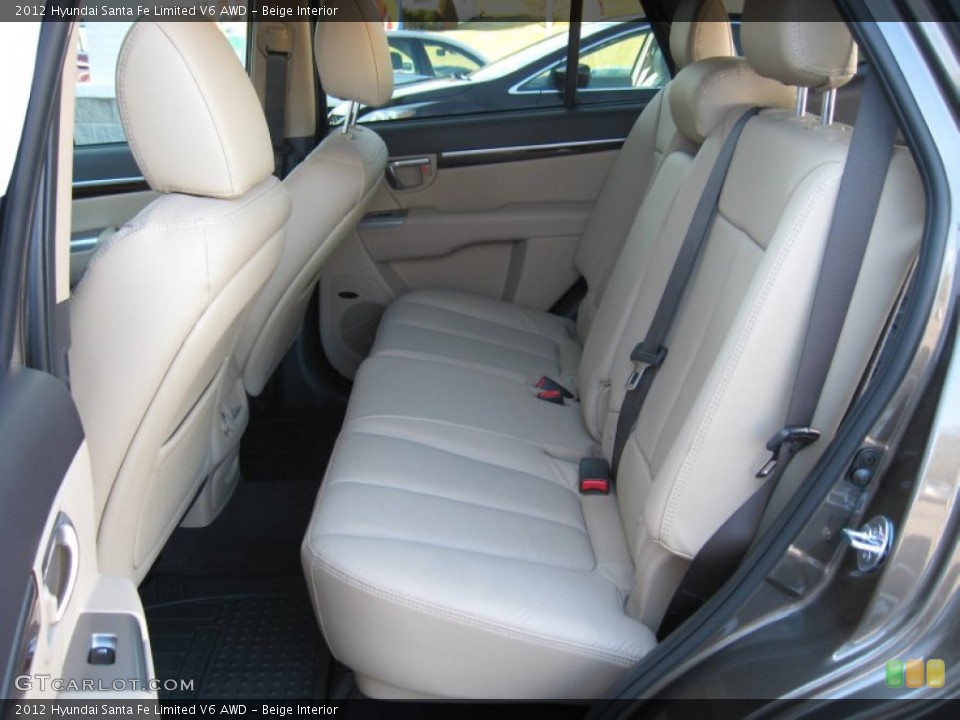 Beige Interior Photo for the 2012 Hyundai Santa Fe Limited V6 AWD #61265618