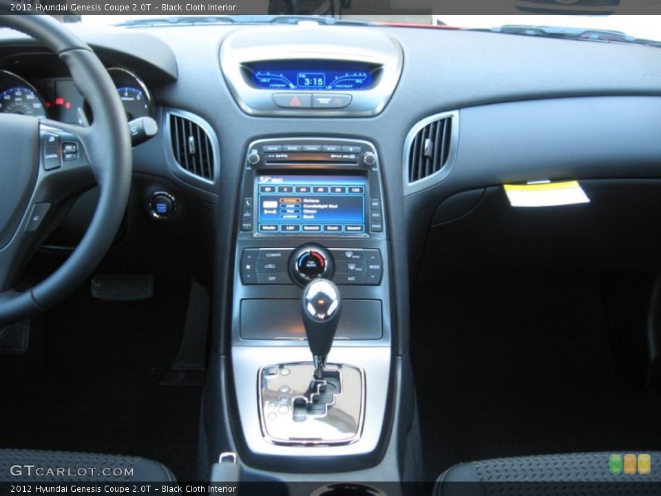 Black Cloth Interior Controls for the 2012 Hyundai Genesis Coupe 2.0T #61265918