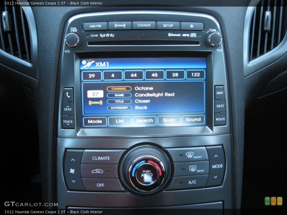 Black Cloth Interior Controls for the 2012 Hyundai Genesis Coupe 2.0T #61265936