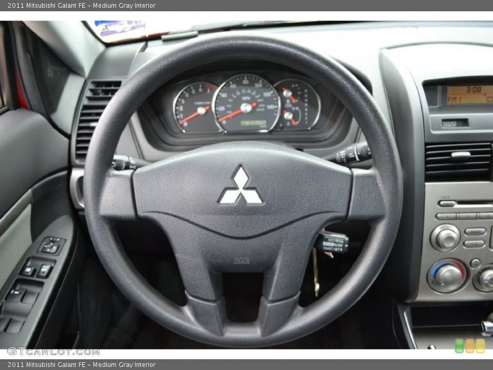Medium Gray Interior Steering Wheel for the 2011 Mitsubishi Galant FE #61267331