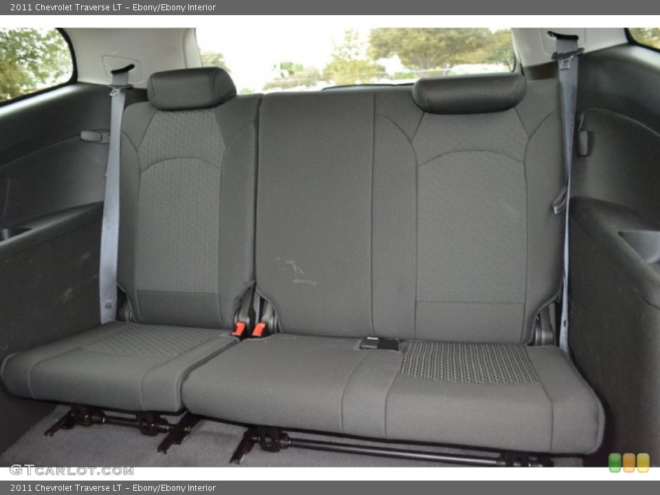 Ebony/Ebony Interior Rear Seat for the 2011 Chevrolet Traverse LT #61267721