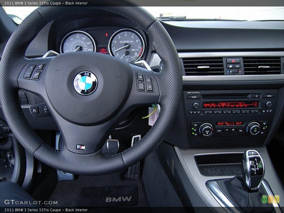 Black Interior Steering Wheel for the 2011 BMW 3 Series 335is Coupe #61270166