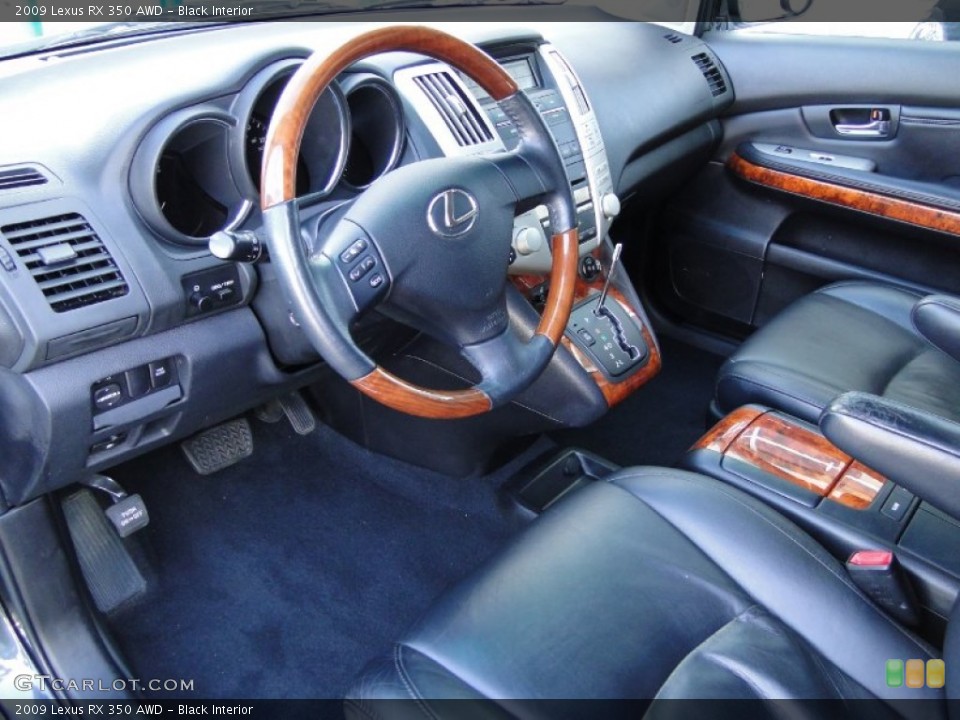 Black Interior Photo for the 2009 Lexus RX 350 AWD #61270349