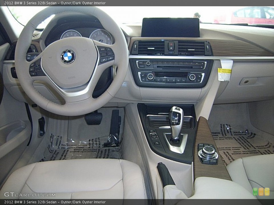 Oyster/Dark Oyster Interior Dashboard for the 2012 BMW 3 Series 328i Sedan #61270832