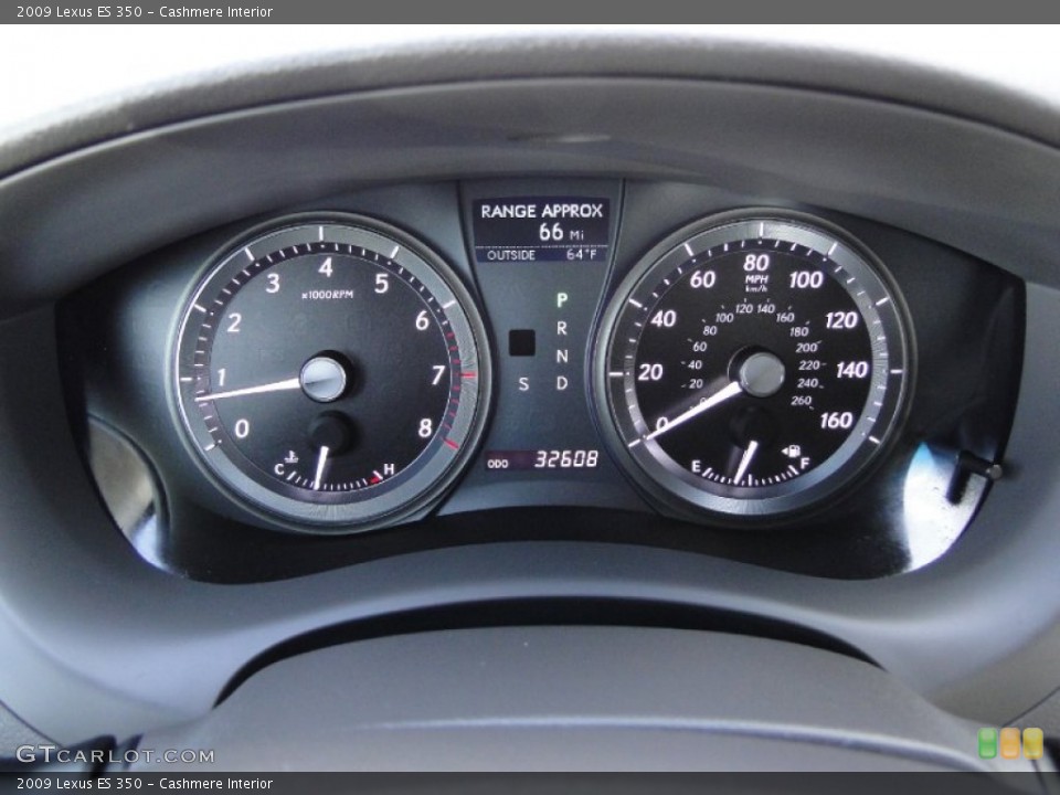 Cashmere Interior Gauges for the 2009 Lexus ES 350 #61271123