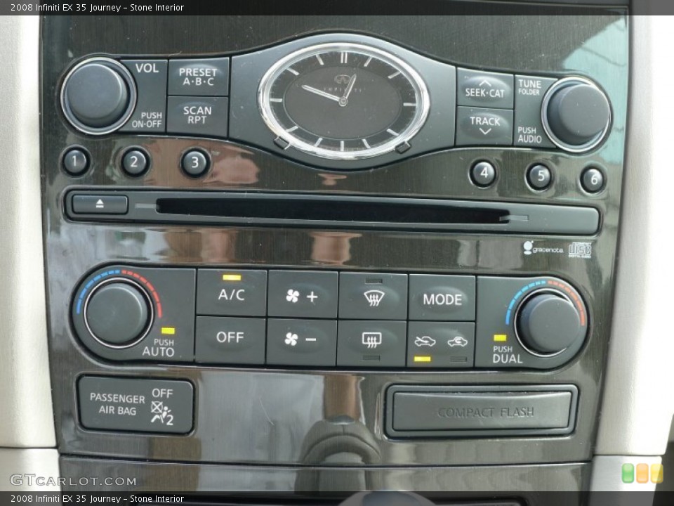 Stone Interior Controls for the 2008 Infiniti EX 35 Journey #61272299