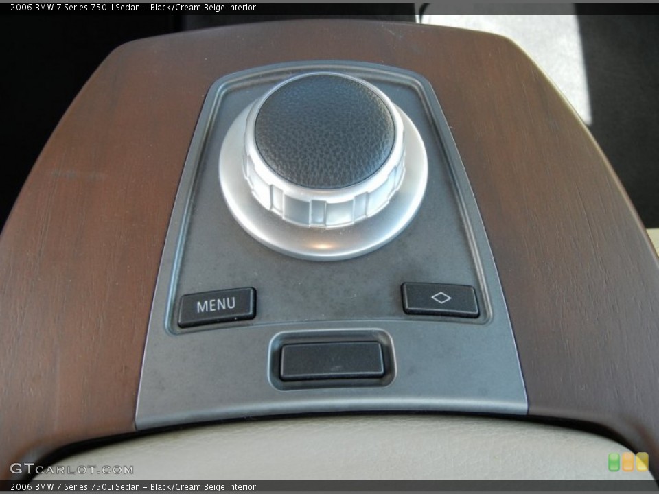 Black/Cream Beige Interior Controls for the 2006 BMW 7 Series 750Li Sedan #61274420