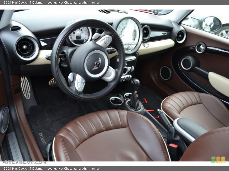 Lounge Hot Chocolate Leather Interior Prime Interior for the 2009 Mini Cooper S Clubman #61274882