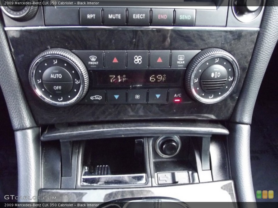 Black Interior Controls for the 2009 Mercedes-Benz CLK 350 Cabriolet #61276016