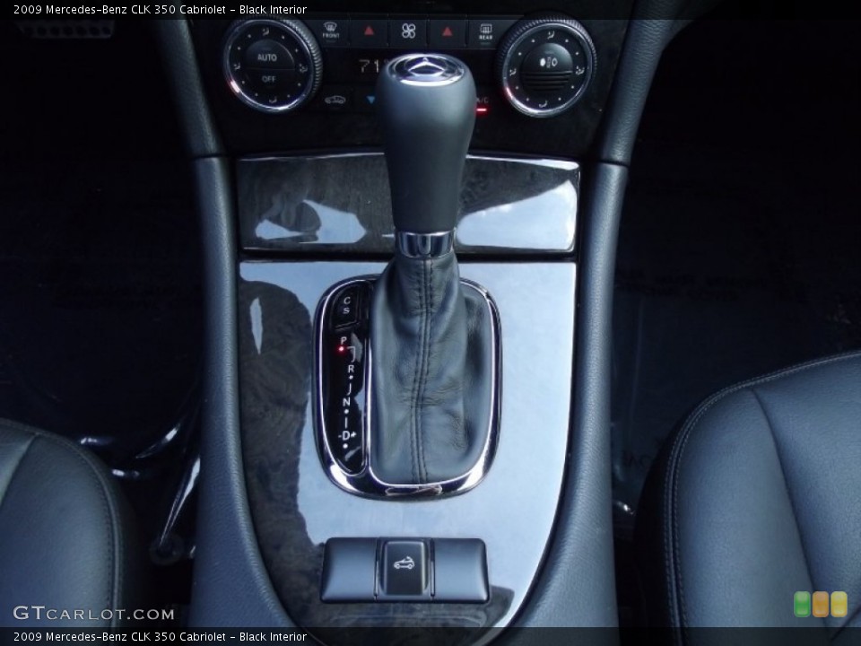 Black Interior Transmission for the 2009 Mercedes-Benz CLK 350 Cabriolet #61276025
