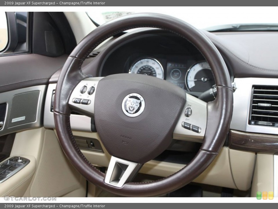 Champagne/Truffle Interior Steering Wheel for the 2009 Jaguar XF Supercharged #61277129