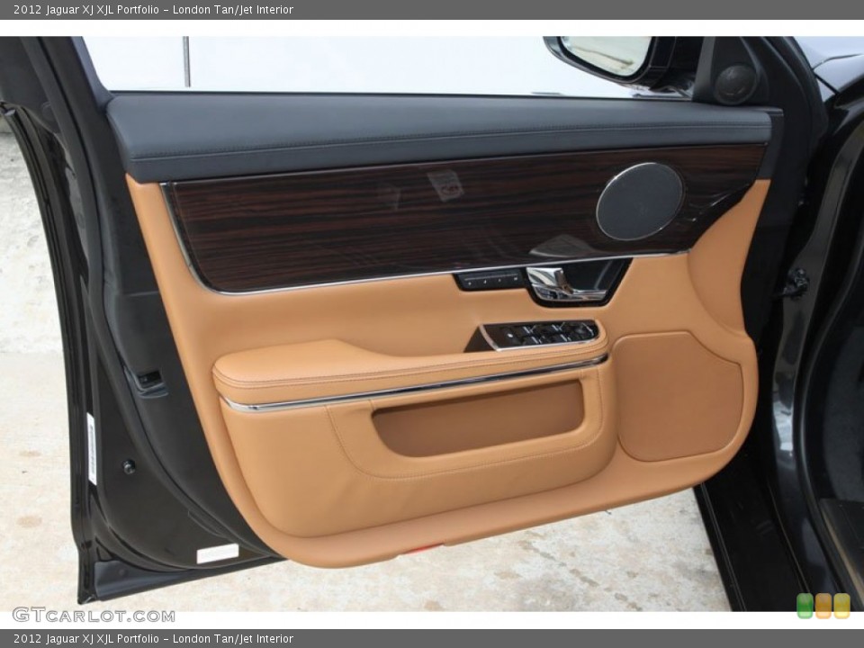 London Tan/Jet Interior Door Panel for the 2012 Jaguar XJ XJL Portfolio #61277558