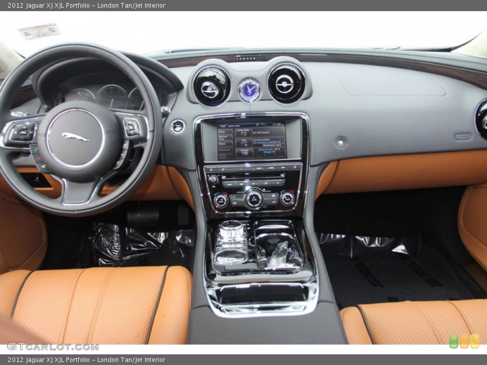 London Tan/Jet Interior Dashboard for the 2012 Jaguar XJ XJL Portfolio #61277573
