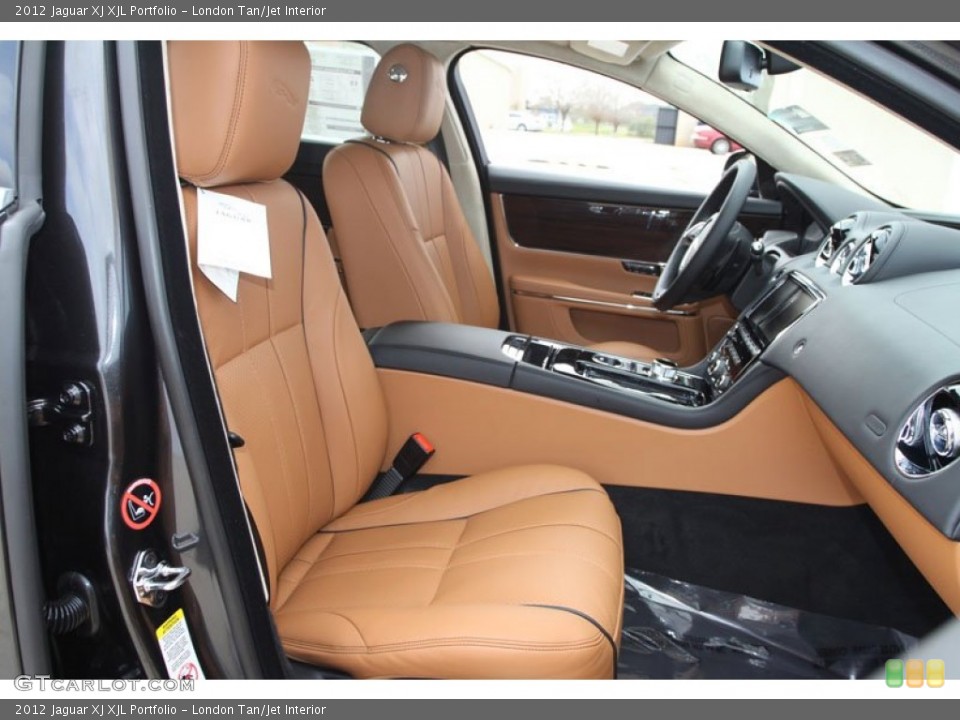London Tan/Jet Interior Photo for the 2012 Jaguar XJ XJL Portfolio #61277624