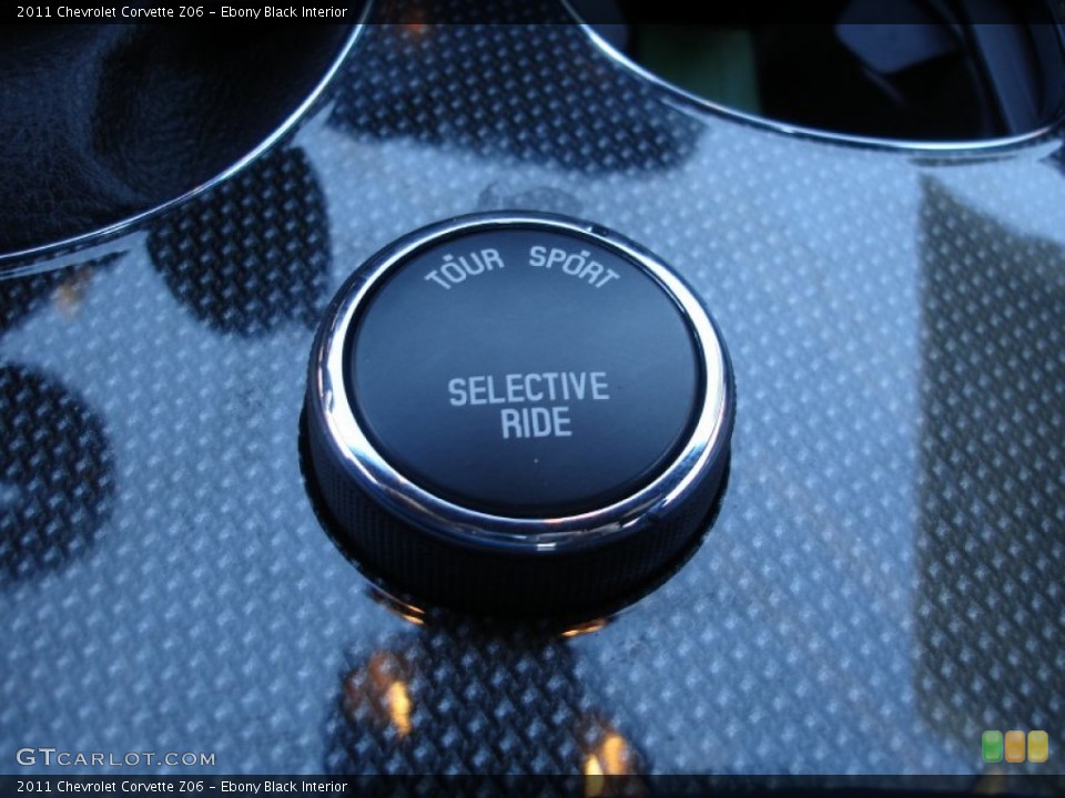 Ebony Black Interior Controls for the 2011 Chevrolet Corvette Z06 #61277730