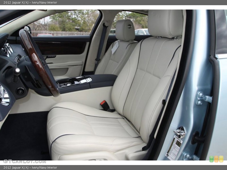 Ivory/Navy 2012 Jaguar XJ Interiors