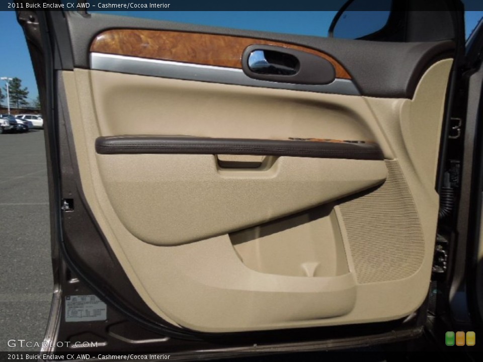Cashmere/Cocoa Interior Door Panel for the 2011 Buick Enclave CX AWD #61278768