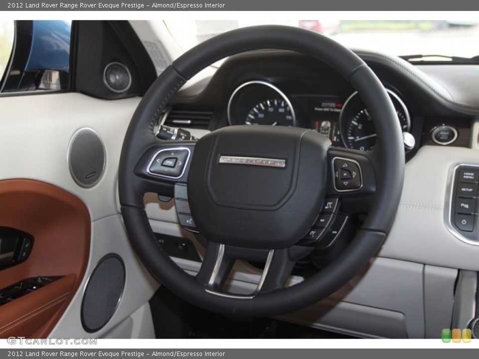 Almond/Espresso Interior Steering Wheel for the 2012 Land Rover Range Rover Evoque Prestige #61278986