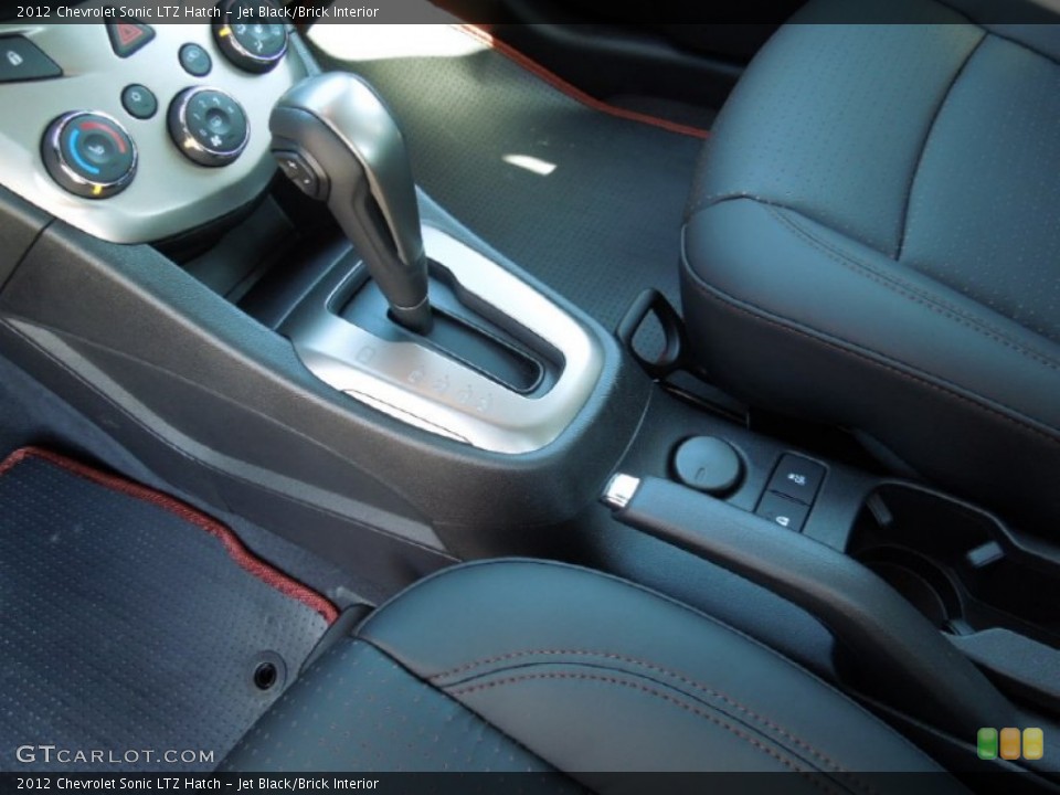 Jet Black/Brick Interior Transmission for the 2012 Chevrolet Sonic LTZ Hatch #61279709