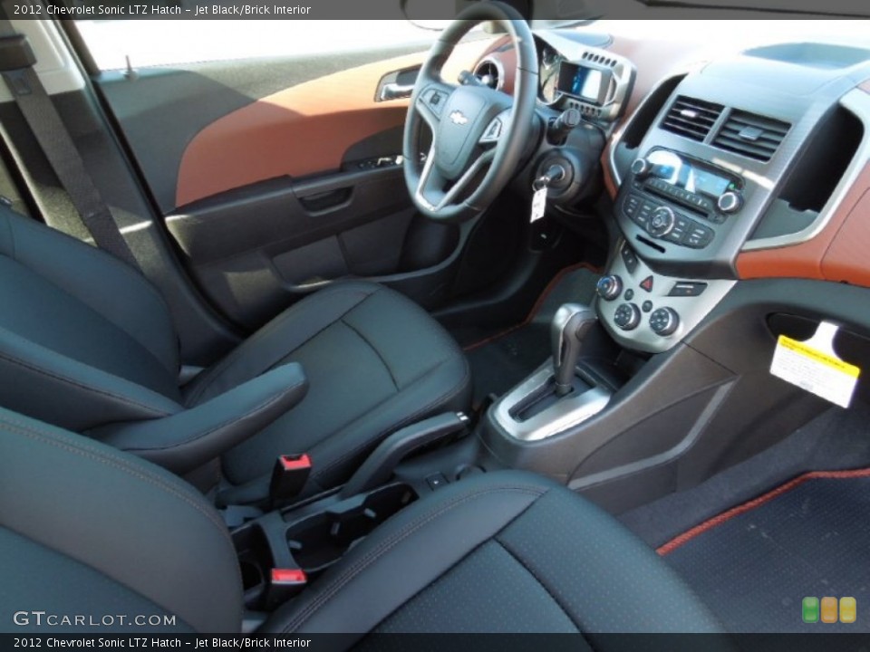 Jet Black/Brick Interior Photo for the 2012 Chevrolet Sonic LTZ Hatch #61279834