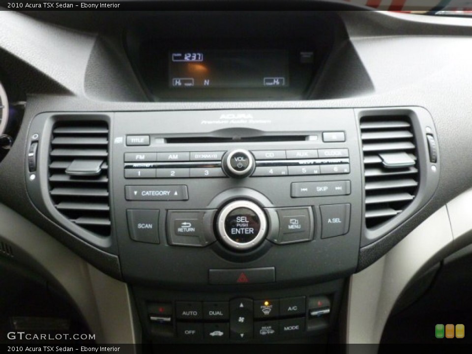 Ebony Interior Controls for the 2010 Acura TSX Sedan #61280930