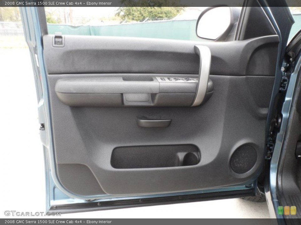 Ebony Interior Door Panel for the 2008 GMC Sierra 1500 SLE Crew Cab 4x4 #61280942