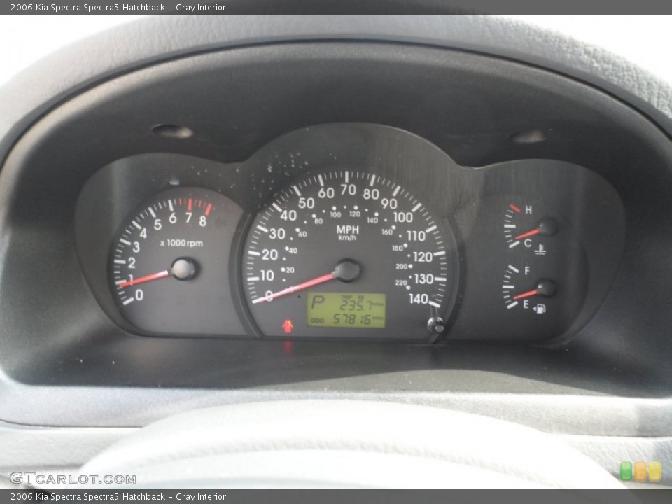 Gray Interior Gauges for the 2006 Kia Spectra Spectra5 Hatchback #61282118