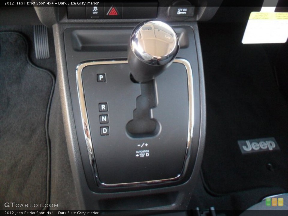 Dark Slate Gray Interior Transmission for the 2012 Jeep Patriot Sport 4x4 #61283093
