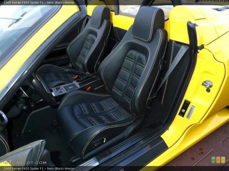 Nero (Black) Interior Front Seat for the 2006 Ferrari F430 Spider F1 #61283141