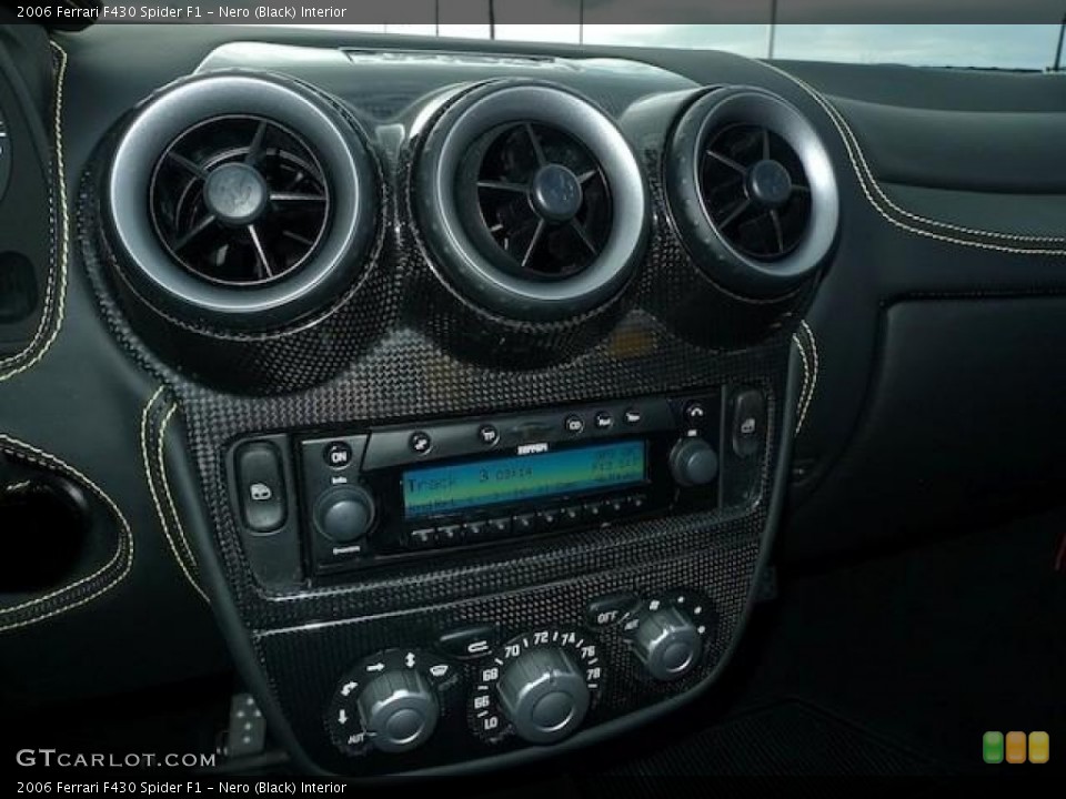 Nero (Black) Interior Controls for the 2006 Ferrari F430 Spider F1 #61283192