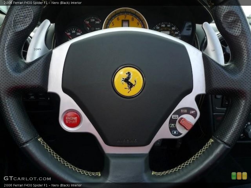 Nero (Black) Interior Steering Wheel for the 2006 Ferrari F430 Spider F1 #61283201