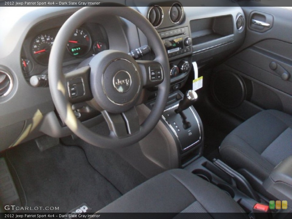 Dark Slate Gray Interior Photo for the 2012 Jeep Patriot Sport 4x4 #61283213