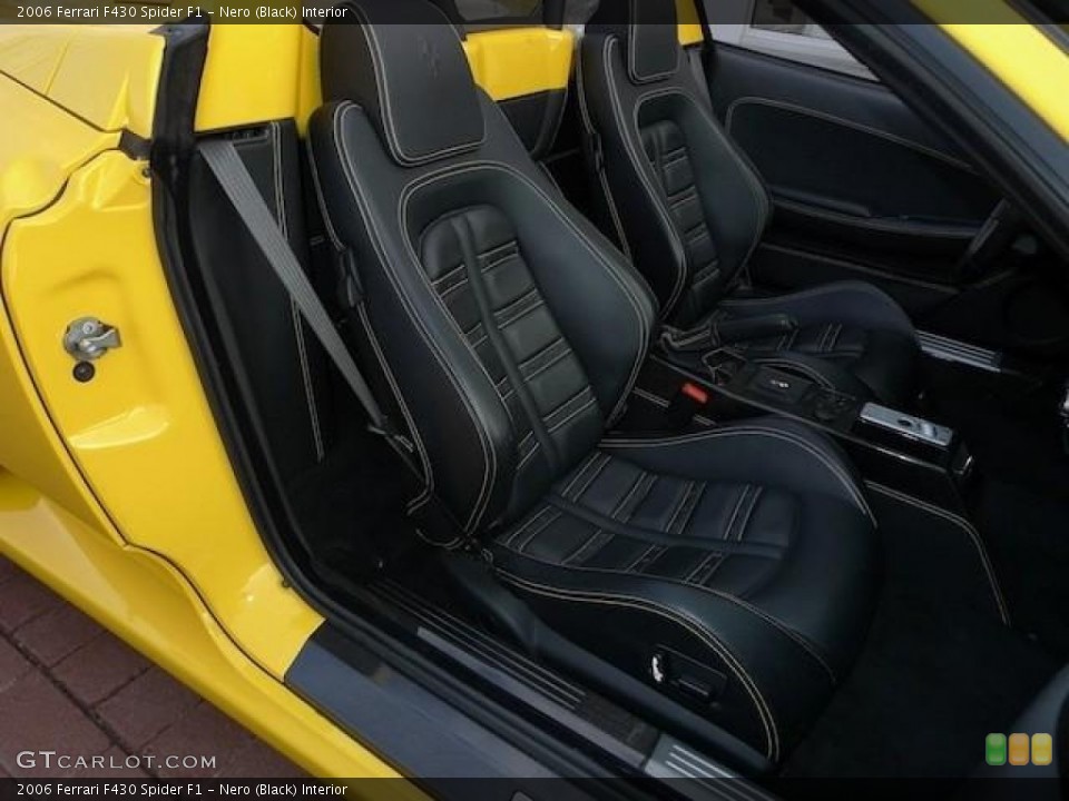 Nero (Black) Interior Photo for the 2006 Ferrari F430 Spider F1 #61283258