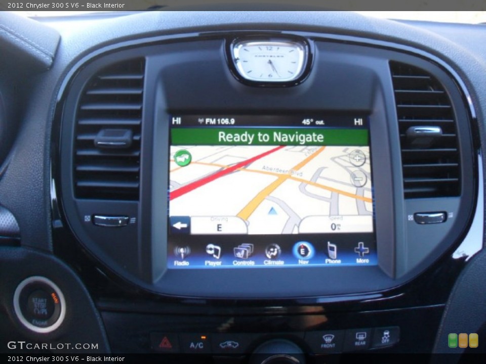 Black Interior Navigation for the 2012 Chrysler 300 S V6 #61283339