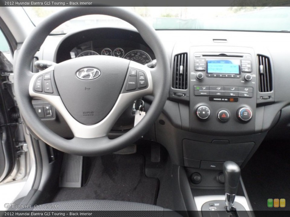 Black Interior Dashboard for the 2012 Hyundai Elantra GLS Touring #61283777