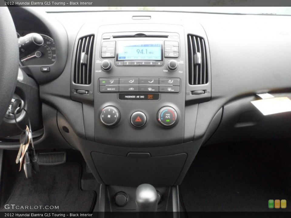 Black Interior Controls for the 2012 Hyundai Elantra GLS Touring #61283993