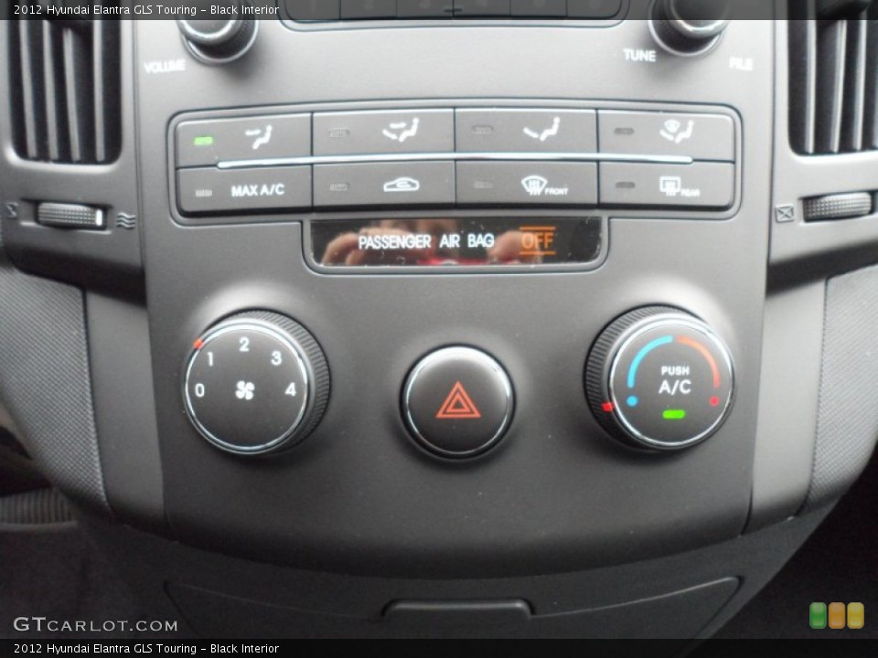 Black Interior Controls for the 2012 Hyundai Elantra GLS Touring #61284008