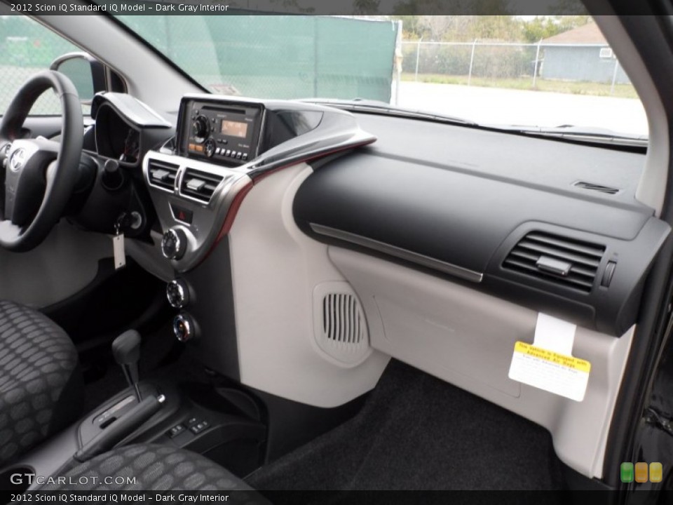 Dark Gray Interior Dashboard for the 2012 Scion iQ  #61284377