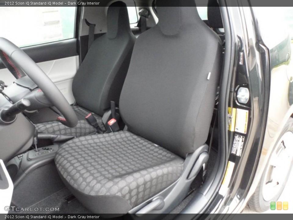 Dark Gray Interior Front Seat for the 2012 Scion iQ  #61284404