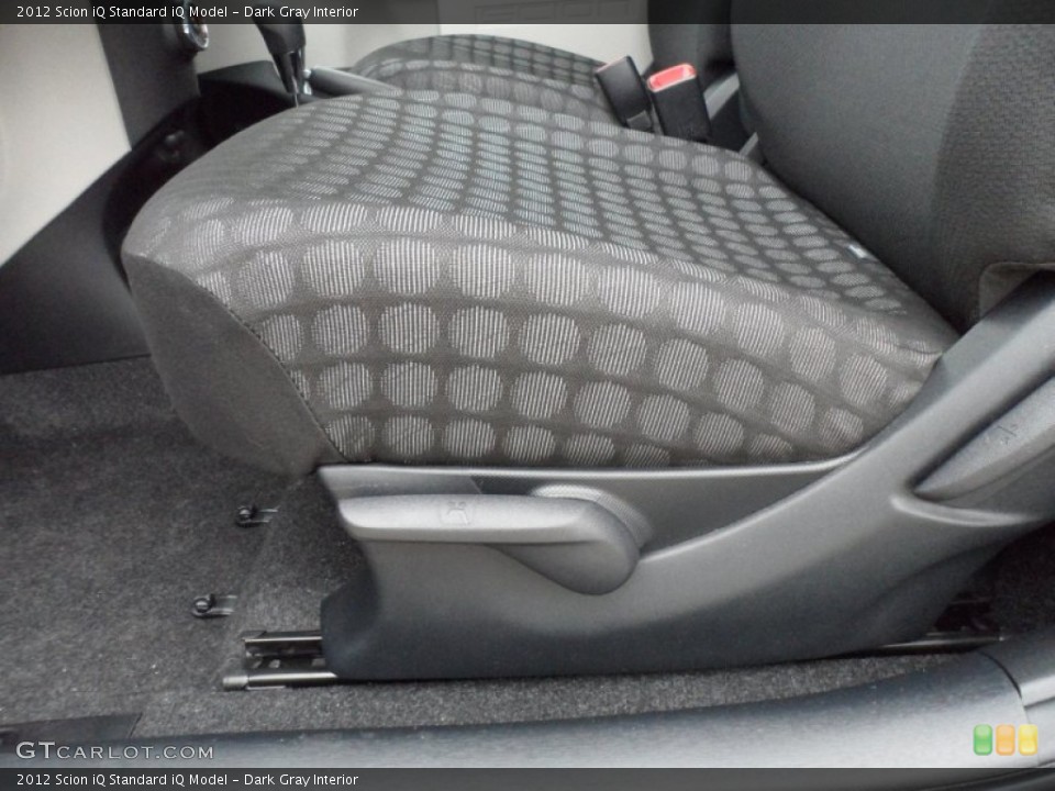 Dark Gray Interior Front Seat for the 2012 Scion iQ  #61284410