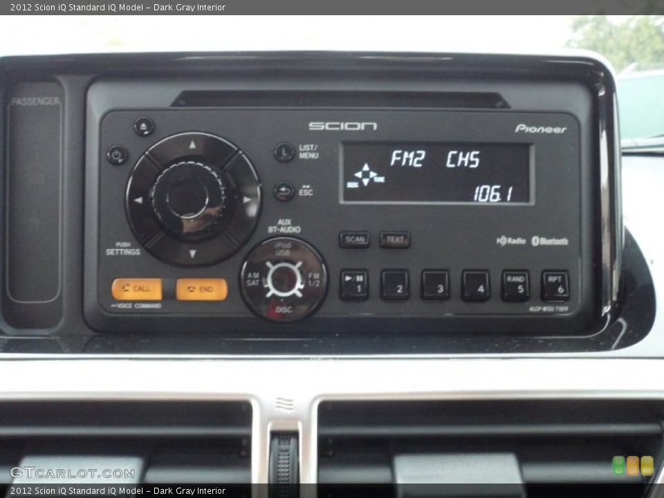 Dark Gray Interior Audio System for the 2012 Scion iQ  #61284422
