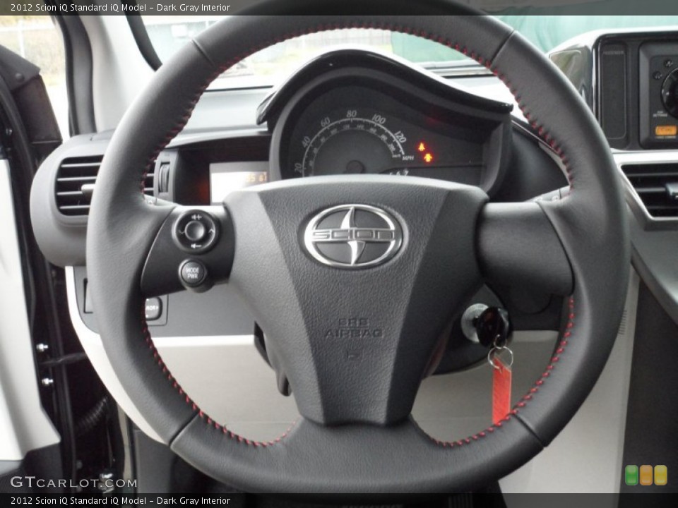 Dark Gray Interior Steering Wheel for the 2012 Scion iQ  #61284440