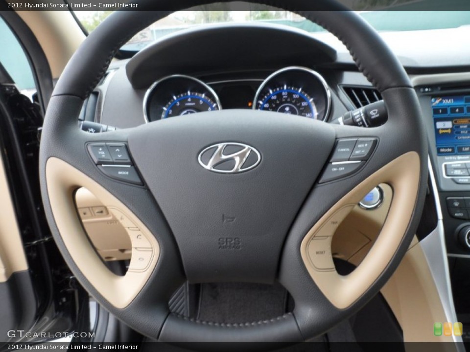 Camel Interior Steering Wheel for the 2012 Hyundai Sonata Limited #61285076
