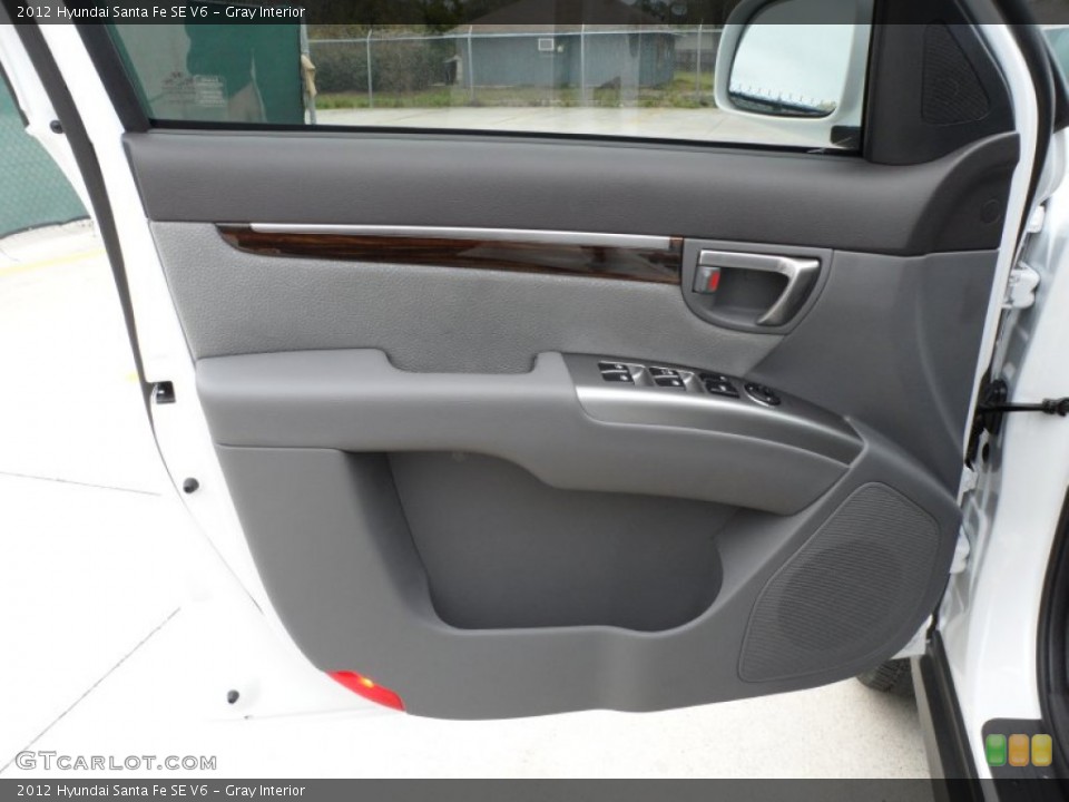 Gray Interior Door Panel for the 2012 Hyundai Santa Fe SE V6 #61285229