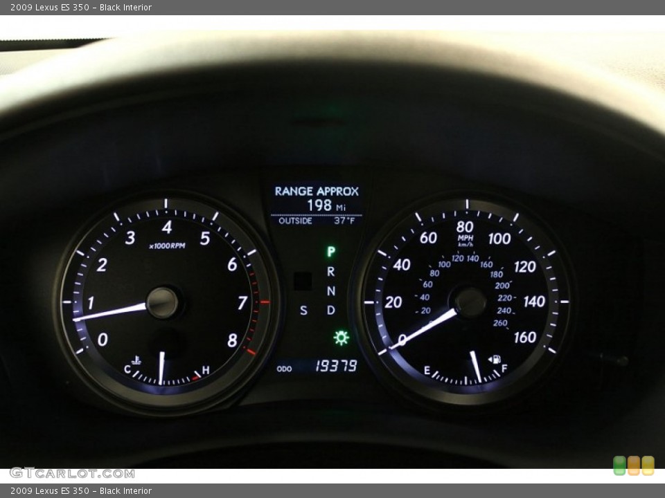 Black Interior Gauges for the 2009 Lexus ES 350 #61285892